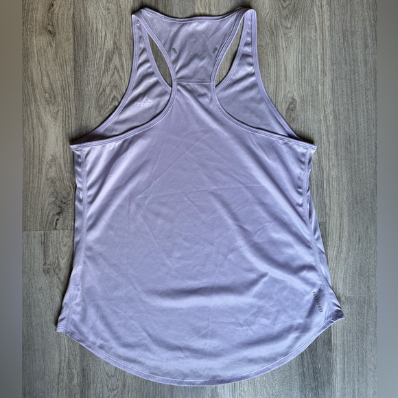 Adidas Own The Run 3-stripes PB purple tank top - Picture 5 of 11